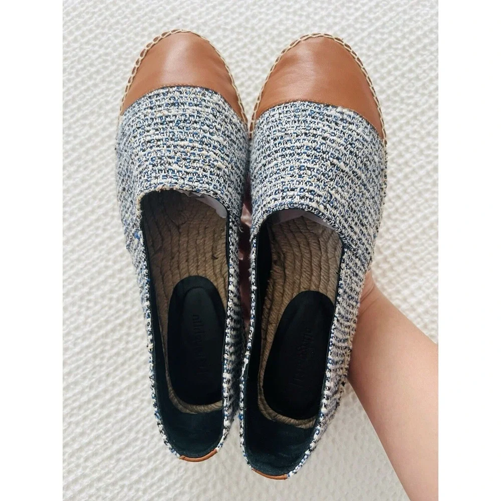 J. McLaughlin Womens Made In Spain Textile And Leather Alexa Espadrilles Size 10